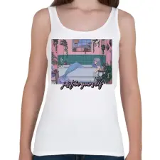 PRINTFASHION Légy önmagad - Női atléta - Fehér női trikó