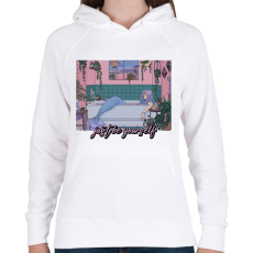 PRINTFASHION Légy önmagad - Női kapucnis pulóver - Fehér