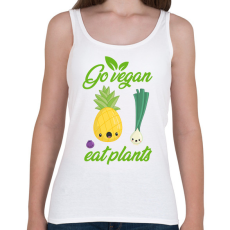 PRINTFASHION Legyél vegán - Női atléta - Fehér