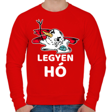 PRINTFASHION LEGYEN HÓ - Férfi pulóver - Piros
