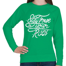 PRINTFASHION Legyen igaz - Női pulóver - Zöld női pulóver, kardigán