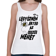 PRINTFASHION Legyőzném érted az összes méhet - páros minta - Női atléta - Fehér női trikó