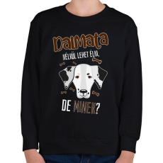 PRINTFASHION Lehet élni, de minek? - Dalmata - Gyerek pulóver - Fekete
