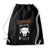 PRINTFASHION Lehet élni, de minek? - Dalmata - Sportzsák, Tornazsák - Fekete