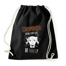 PRINTFASHION Lehet élni, de minek? - Dalmata - Sportzsák, Tornazsák - Fekete tornazsák
