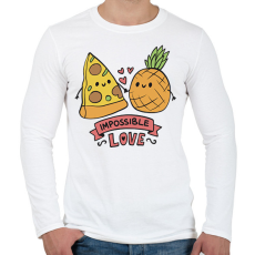 PRINTFASHION Lehetetlen szerelem - Férfi hosszú ujjú póló - Fehér