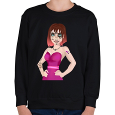 PRINTFASHION Lehetsz egyedi! - Gyerek pulóver - Fekete