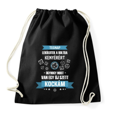 PRINTFASHION Leküldtek a boltba - Sportzsák, Tornazsák - Fekete tornazsák