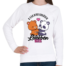 PRINTFASHION Lélekben ikrek - Női pulóver - Fehér női pulóver, kardigán