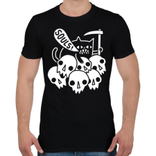 PRINTFASHION Lélekfaló macska - Férfi póló - Fekete férfi póló