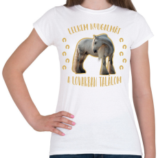 PRINTFASHION Lelkem nyugalma - Női póló - Fehér