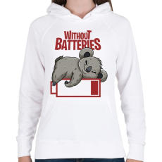 PRINTFASHION Lemerülve - koala - Női kapucnis pulóver - Fehér
