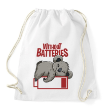 PRINTFASHION Lemerülve - koala - Sportzsák, Tornazsák - Fehér tornazsák