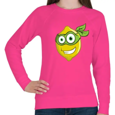 PRINTFASHION Lemon Hero - Női pulóver - Fukszia