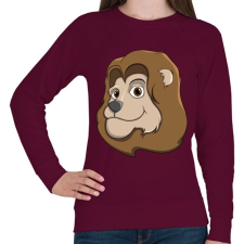 PRINTFASHION Leo - Női pulóver - Bordó női pulóver, kardigán