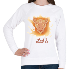 PRINTFASHION Leo zodiac - Női pulóver - Fehér