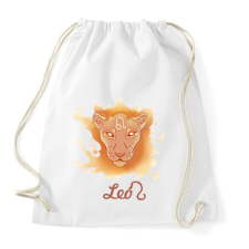 PRINTFASHION Leo zodiac - Sportzsák, Tornazsák - Fehér tornazsák