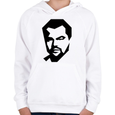 PRINTFASHION Leonardo DiCaprio - Gyerek kapucnis pulóver - Fehér gyerek pulóver, kardigán