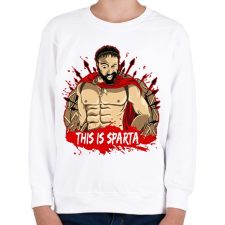 PRINTFASHION Leonidasz - Gyerek pulóver - Fehér gyerek pulóver, kardigán