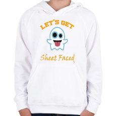 PRINTFASHION Lepedőt elő! - Gyerek kapucnis pulóver - Fehér