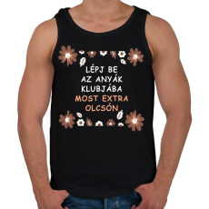 PRINTFASHION Lépj be az anyák klubjába - Férfi atléta - Fekete