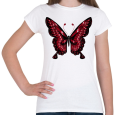 PRINTFASHION Lepke - Női póló - Fehér