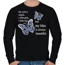 PRINTFASHION lepkésf - Férfi pulóver - Fekete férfi pulóver, kardigán