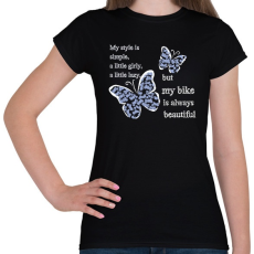 PRINTFASHION lepkésf - Női póló - Fekete