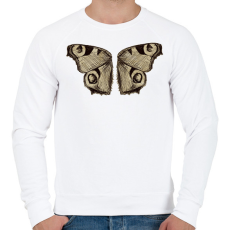 PRINTFASHION Lepkeszárny - Férfi pulóver - Fehér