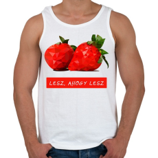 PRINTFASHION Lesz, ahogy lesz - Férfi atléta - Fehér