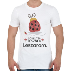 PRINTFASHION Leszarom - Férfi póló - Fehér