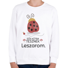PRINTFASHION Leszarom - Gyerek pulóver - Fehér