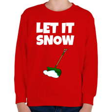 PRINTFASHION LET IT SNOW  - Gyerek pulóver - Piros