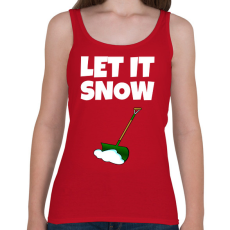 PRINTFASHION LET IT SNOW  - Női atléta - Cseresznyepiros