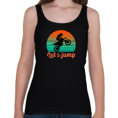 PRINTFASHION Let's jump - Női atléta - Fekete