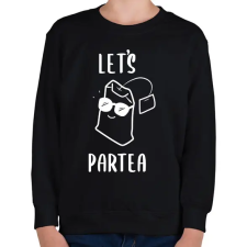 PRINTFASHION Let's ParTEA - Gyerek pulóver - Fekete gyerek pulóver, kardigán