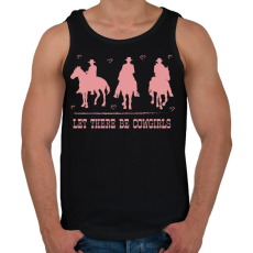 PRINTFASHION Let there be cowgirls - Férfi atléta - Fekete