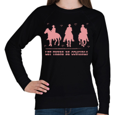 PRINTFASHION Let there be cowgirls - Női pulóver - Fekete női pulóver, kardigán
