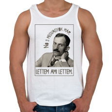 PRINTFASHION Lettem ami lettem - Babits Mihály - Férfi atléta - Fehér