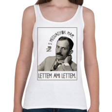 PRINTFASHION Lettem ami lettem - Babits Mihály - Női atléta - Fehér