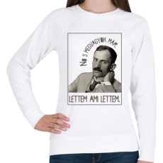 PRINTFASHION Lettem ami lettem - Babits Mihály - Női pulóver - Fehér