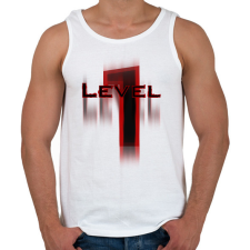 PRINTFASHION level_1 - Férfi atléta - Fehér atléta, trikó