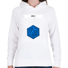 PRINTFASHION Level 1 Szerepjátékos (Kisfiú) - Női kapucnis pulóver - Fehér női pulóver, kardigán