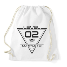 PRINTFASHION level-complete-02-gray - Sportzsák, Tornazsák - Fehér tornazsák