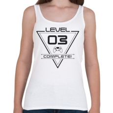 PRINTFASHION level-complete-03-gray - Női atléta - Fehér