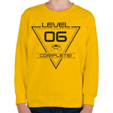 PRINTFASHION level-complete-06-grey - Gyerek pulóver - Sárga