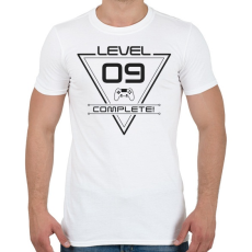 PRINTFASHION level-complete-09-grey - Férfi póló - Fehér