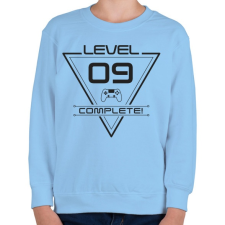 PRINTFASHION level-complete-09-grey - Gyerek pulóver - Világoskék gyerek pulóver, kardigán