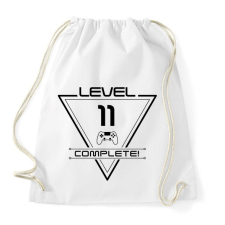 PRINTFASHION level-complete-11-black - Sportzsák, Tornazsák - Fehér tornazsák