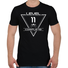 PRINTFASHION level-complete-11-white - Férfi póló - Fekete